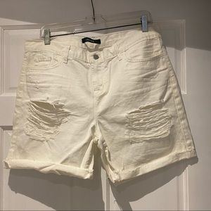 J Brand White Denim Shorts